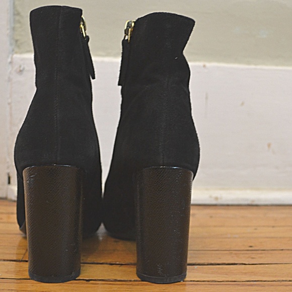 Women's black suede boots, Nine West boots, Size 6 and half boots - Picture 2 of 5